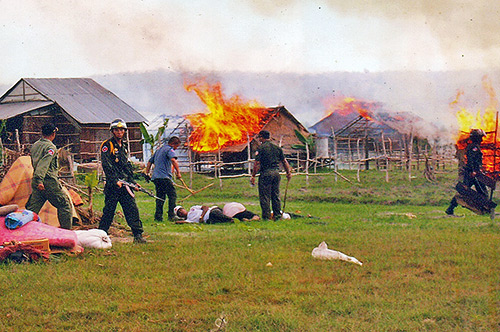 Violent forced eviction in Sihanoukville.